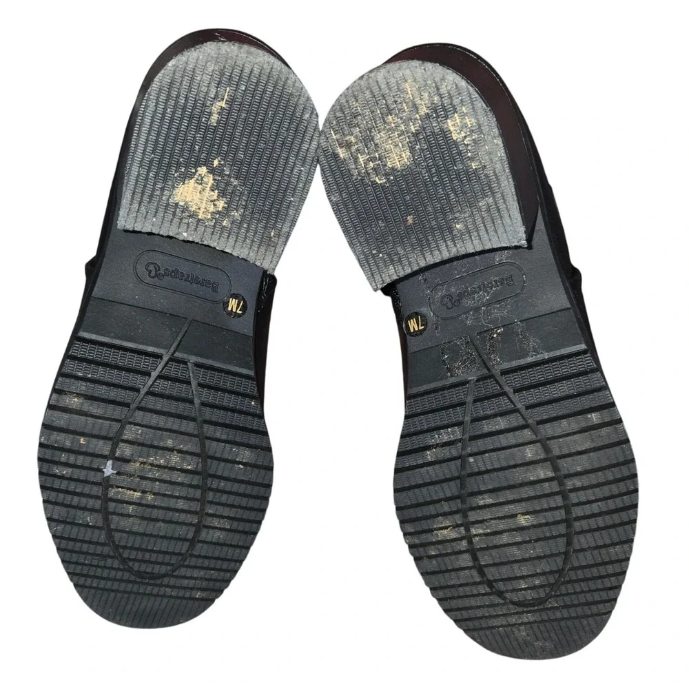Baretraps Black Ankle Boots Round‎ Toe Faux Leather Comfort Casual Shoes